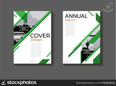 green background Circle modern cover design modern book cover abstract Brochure cover template,annual report, magazine and flyer layout Vector a4