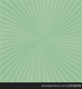 Green background with rays coming out of the middle. Vector illustration for banners, textures and simple backgrounds