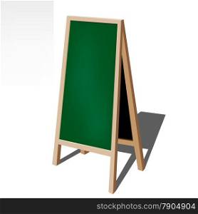 Green bank chalkboard for represent promotion collection