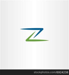 green blue z logo icon element