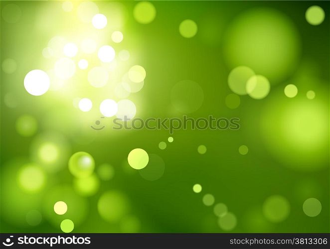 Green Bokeh Background