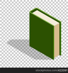 Green book isometric icon 3d on a transparent background vector illustration. Green book isometric icon