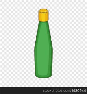 Green bottle icon. Cartoon illustration of green bottle vector icon for web design. Green bottle icon, cartoon style