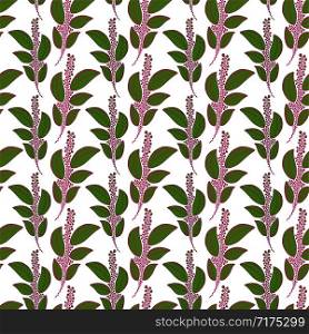 Green branches seamless background. Pattern textile design. Floral seamless pattern with leaves. Green branches seamless background. Pattern textile design. Floral seamless pattern with leaves.
