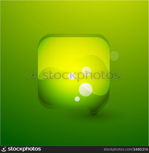 Green bubble vector background