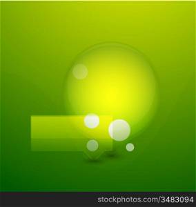 Green bubble vector background
