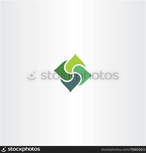 green business square logo element sign vector design
