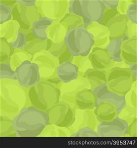Green cabbage pattern. Seamless background with cabbage. Vector texture&#xA;