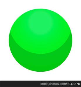 Green candy ball icon. Isometric of green candy ball vector icon for web design isolated on white background. Green candy ball icon, isometric style