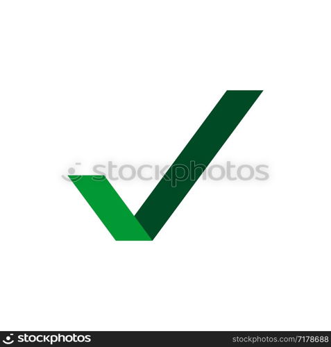 Green Check mark Logo Template Illustration Design. Vector EPS 10.