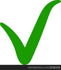 Green check mark, ok sign approval, right choice