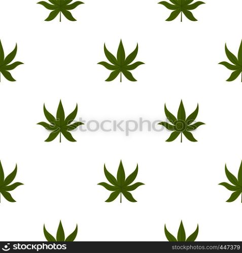 Green chestnut leaf pattern seamless for any design vector illustration. Green chestnut leaf pattern seamless