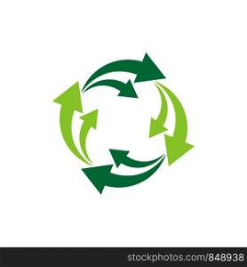 Green Circle Arrow Logo Template Illustration Design. Vector EPS 10.