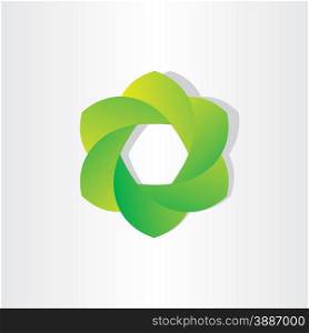 green circle ecology vector design element