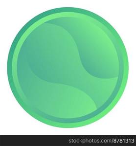 Green circle with stains vector design element. Abstract customizable symbol for infographic with blank copy space. Editable shape for instructional graphics. Visual data presentation component. Green circle with stains vector design element