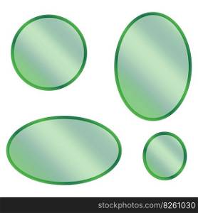 green circles ovals plastic. Play sign. Vector illustration. EPS 10.. green circles ovals plastic. Play sign. Vector illustration.