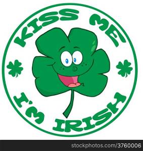 Green Clover Cartoon Banner