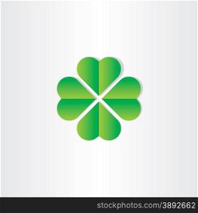 green clover luck st patrick symbol design