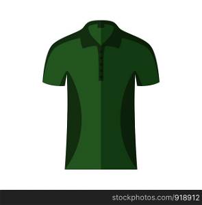 Green Color men t-shirts. Design template. Vector illustration