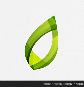 Green concept, geometric design eco leaf. Vector