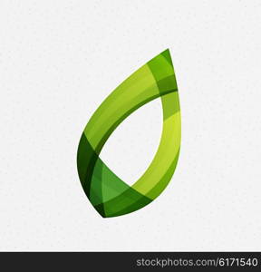 Green concept, geometric design eco leaf. Vector