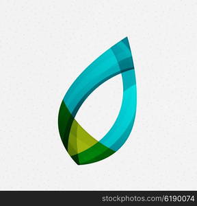 Green concept, geometric design eco leaf. Vector