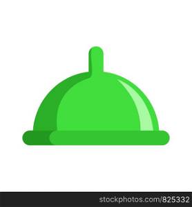 Green condom icon. Flat illustration of green condom vector icon for web design. Green condom icon, flat style