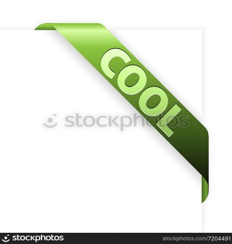 Green corner ribbon for cool items in your eshop