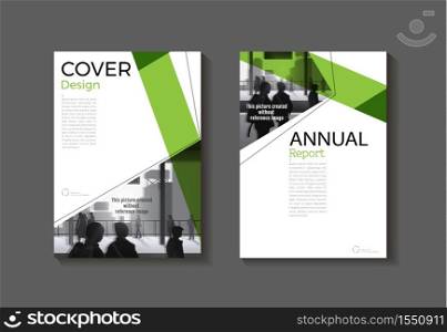 green cover abstract modern cover book Brochure template, design, annual report, magazine and flyer layout Vector a4