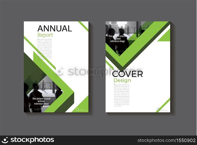green cover design modern book cover abstract Brochure cover template,annual report, magazine and flyer layout Vector a4
