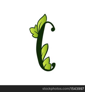 Green Doodling Eco Alphabet Letter C.Type with Leaves. Isolated Latin Uppercase. Typography Bold Spring Letter or Doodle abc Characters for Monogram Words and Logo.. Doodling Eco Alphabet Letter C.Type with Leaves. Isolated Latin Uppercase