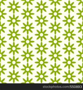 Green dry flower pattern in classic style on pastel background. Retro and ancient blossom seamless pattern style for modern or classic design
