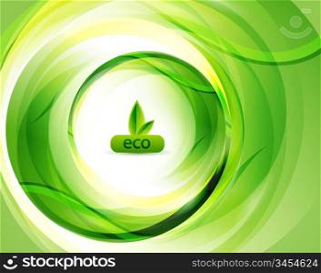 Green eco abstract background
