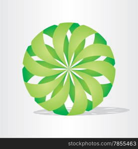 green eco ball design abstract ecology background