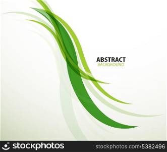 Green eco lines abstract background