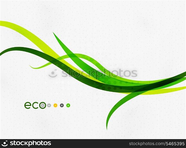 Green eco rainbow on textile texture