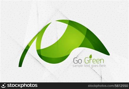 Green eco unusual background concept - illustration