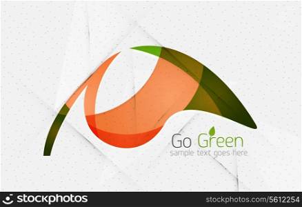 Green eco unusual background concept - llustration