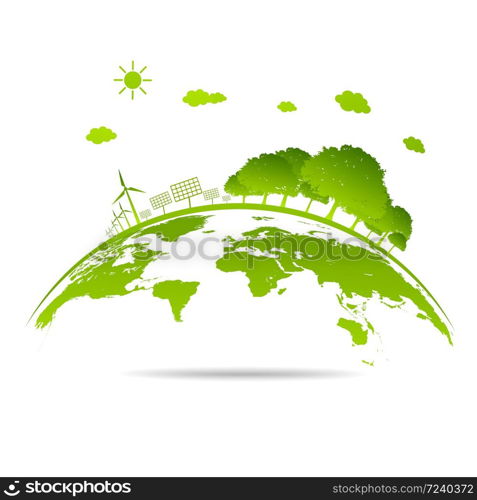 Green ecology City environmentally friendly