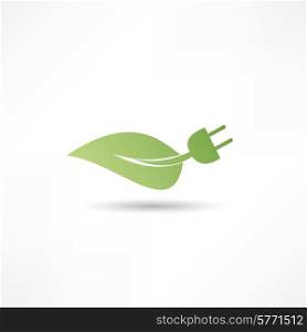 Green energy concept sign