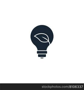 Green energy creative icon from ecology icons Vector Image