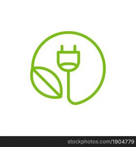 green energy logo design template