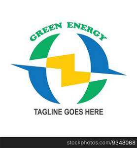 Green Energy logo vector illustration template design
