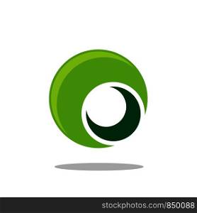 Green Eye Ball Logo Template Illustration Design. Vector EPS 10.