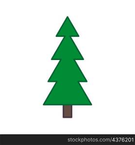 Green fir icon. Christmas symbol. Evergreen tree. Flat logo. Nature background. Vector illustration. Stock image. EPS 10.. Green fir icon. Christmas symbol. Evergreen tree. Flat logo. Nature background. Vector illustration. Stock image.