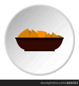 Green garbage tank with handles icon in flat circle isolated on white vector illustration for web. Green garbage tank with handles icon circle