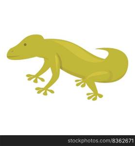 Green gecko icon cartoon vector. Animal lizard. Salamander iguana. Green gecko icon cartoon vector. Animal lizard
