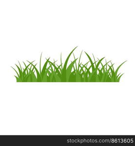 Green Grass Isolated on White Background,flowers