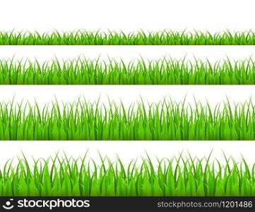 Green grass meadow border vector pattern. Grass background Vector Illustration.. Green grass meadow border vector pattern. Grass background Vector Illustration
