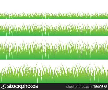 Green grass meadow border vector pattern. Grass background Vector Illustration. Green grass meadow border vector pattern. Grass background Vector Illustration.